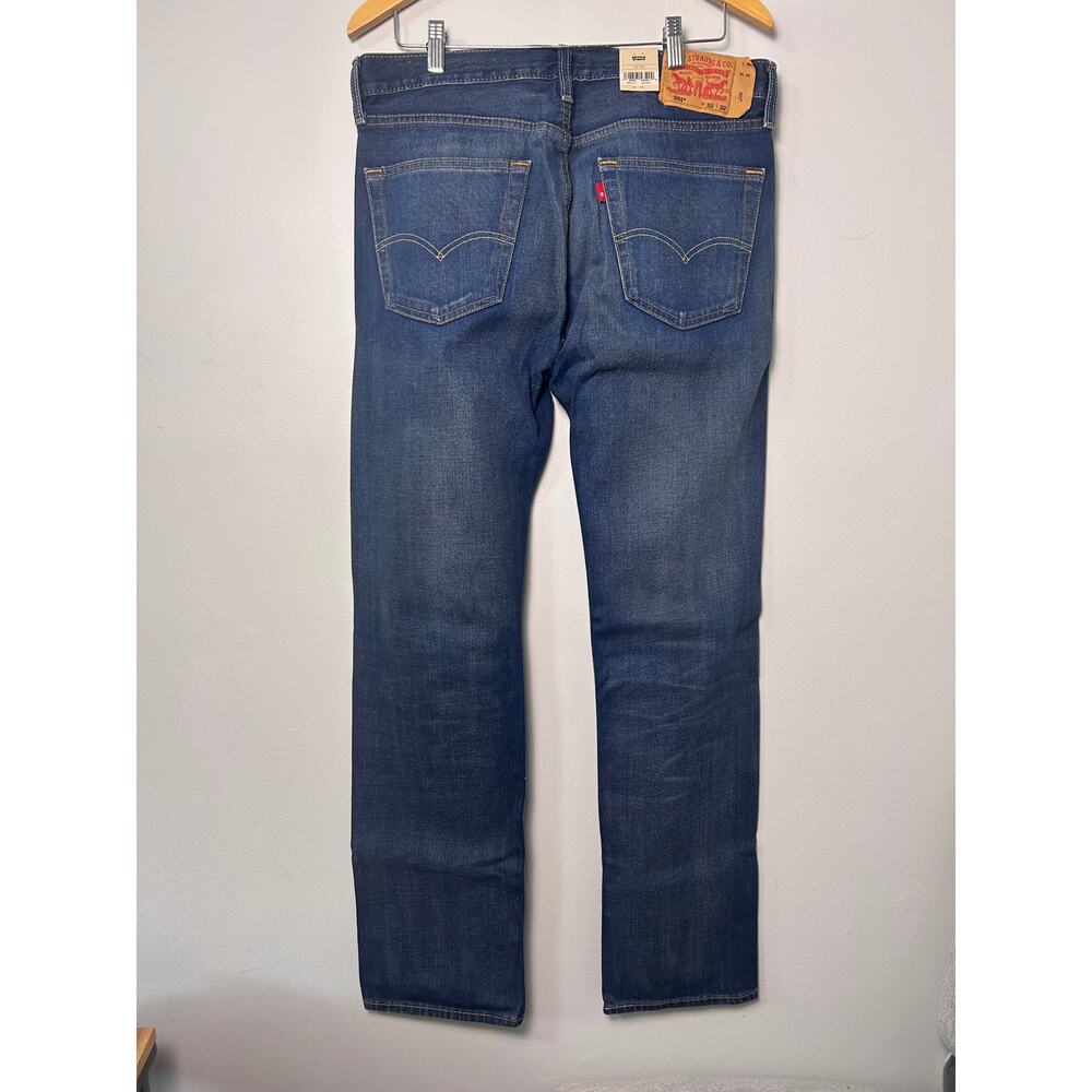 NWT Levi's 501 Original Men's Jeans Dark Wash Straight Leg Denim Levis 33 x 32 - Picture 5 of 10